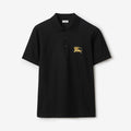 Burberry Metallic EKD Cotton Polo Shirt in Black #377794