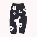 Denim Tears Men's And Women's Spring And Autumn Fashion Trends High Street Kapok Flower Casual Cotton Ribbed Loose Pants Ngvp #8877