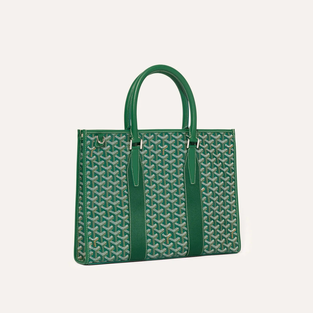 GOYARD Morvan Men's And Women's Y Word Old Flower Full Print Canvas Spell Cowhide Shoulder Crossbody Handbag Briefcase Bag Bags #76426