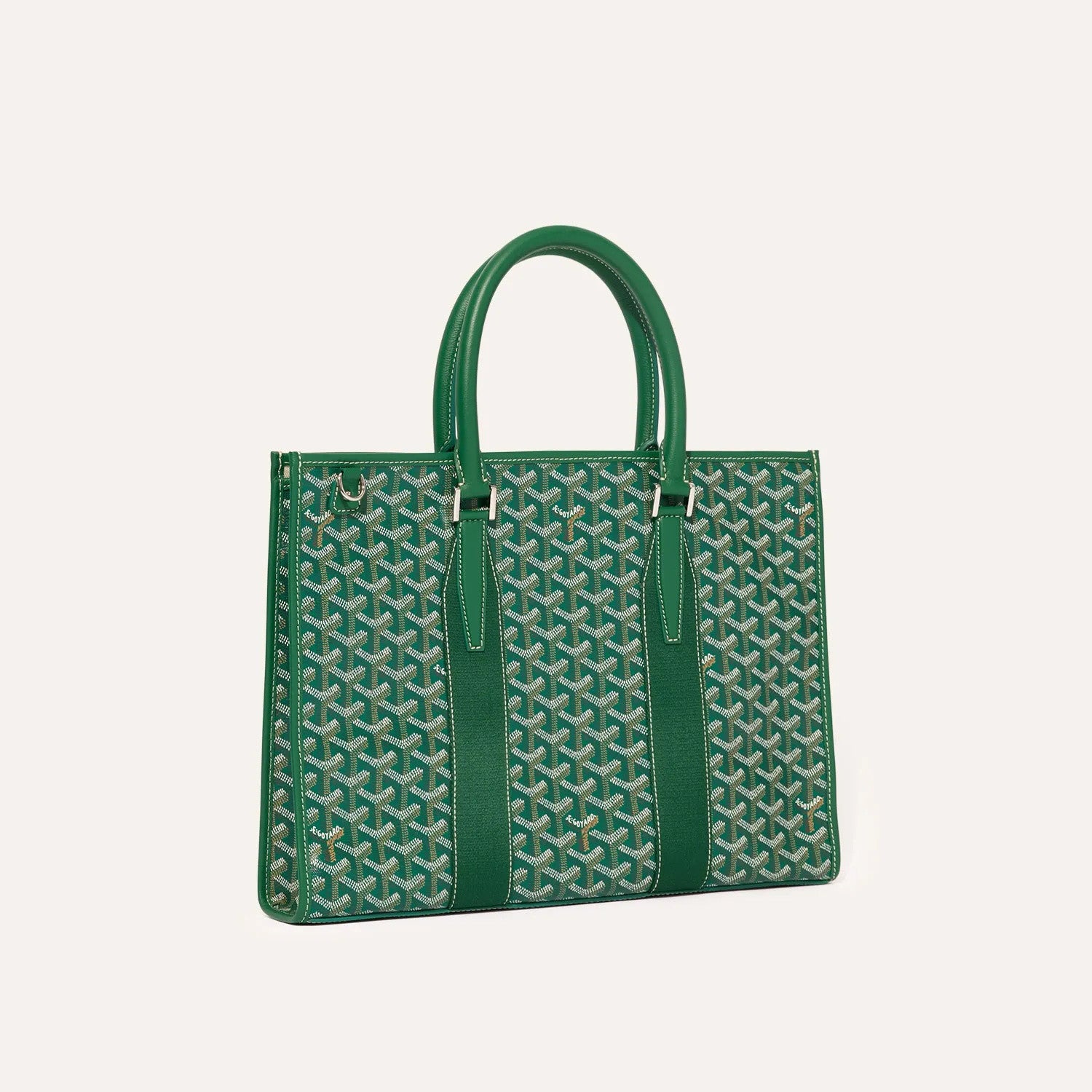 GOYARD Morvan Men's And Women's Y Word Old Flower Full Print Canvas Spell Cowhide Shoulder Crossbody Handbag Briefcase Bag Bags #76426