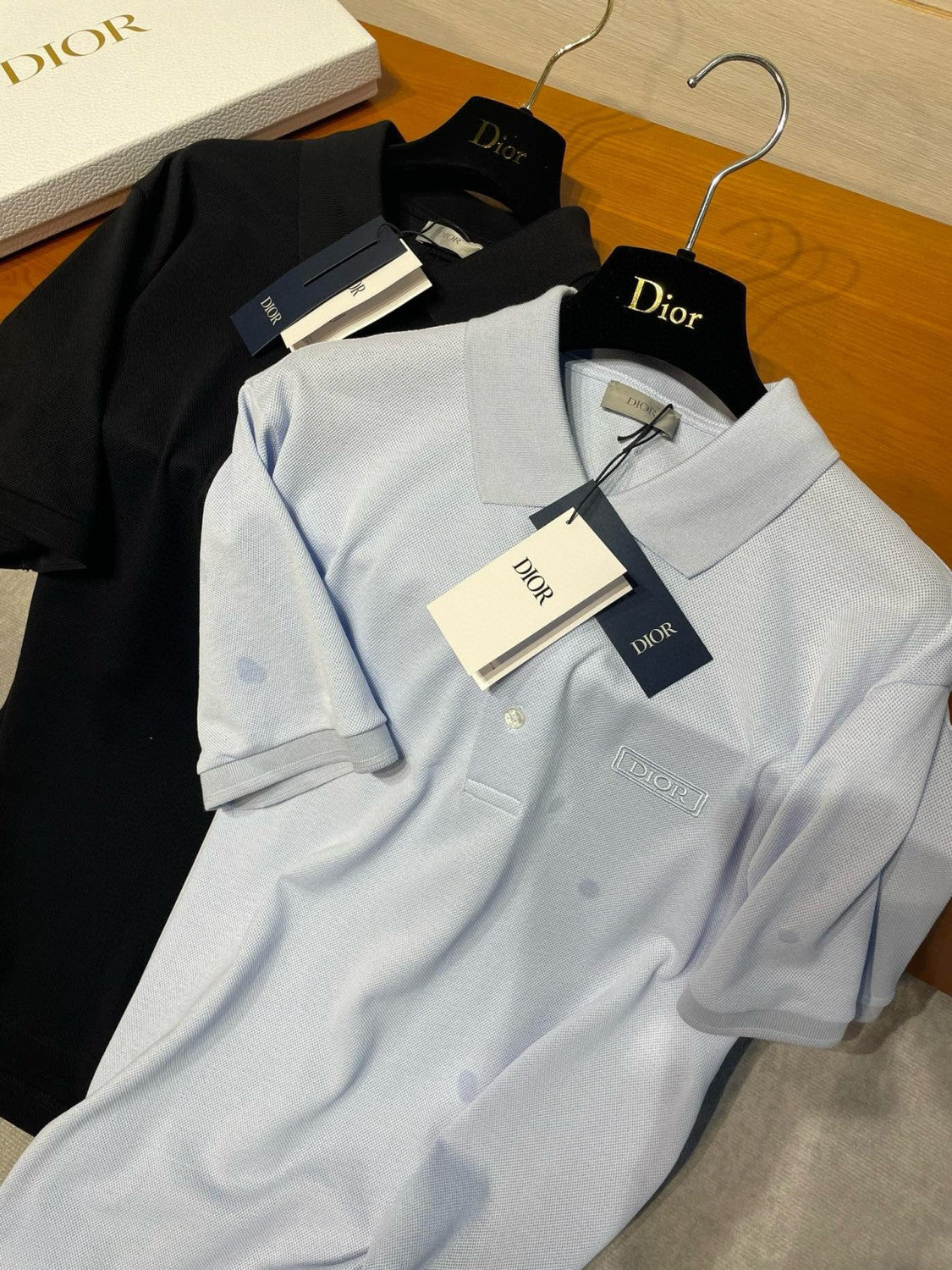 Dior Men's Summer Solid Color Logo Letter Embroidered Polo Shirt Short Sleeve T-Shirt #99633