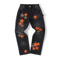 Chrome Hearts Men's And Women's Spring/Fall Fashion Casual Waist Button Star Icon Vintage Washed Carhartt Work Pants #79519