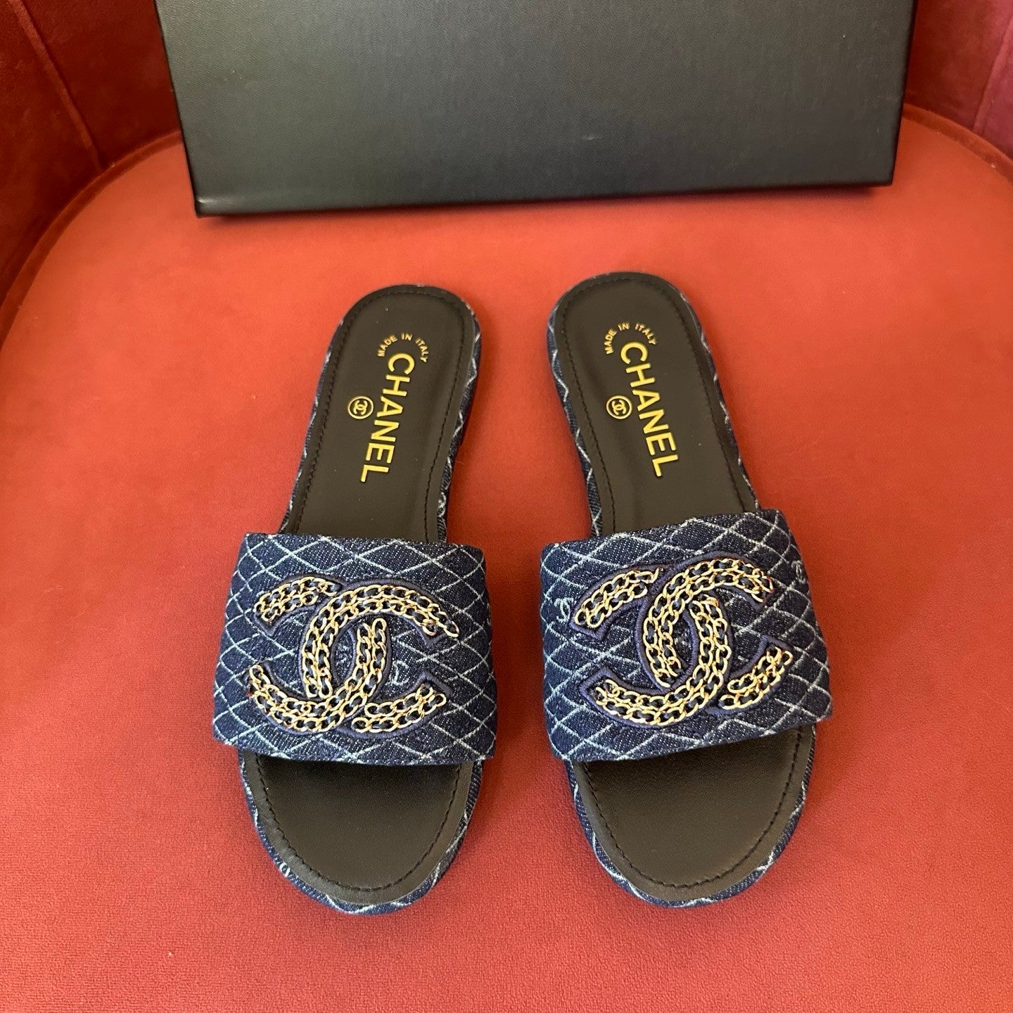 Chanel Women's Spring Summer Leather Logo Slippers Solid Color Woven Shoes Fashion Casual Trend Elegant Sandals #81417