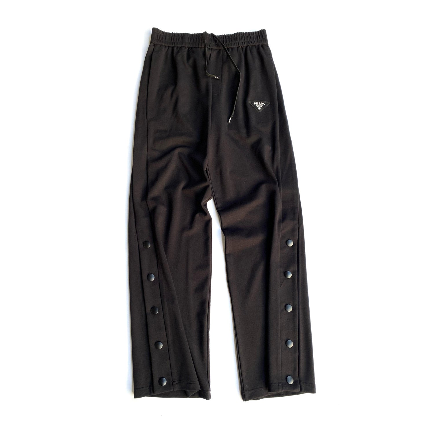 Prada Men's Winter Cotton Zip Drawstring Hooded Jacket Stretch Sweatpants Pants Suit Set #97743