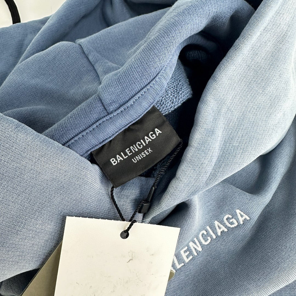 Balenciaga Washed Tie-Dye Hooded Sweatshirt Pullover #96232