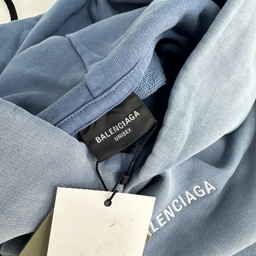 Balenciaga Washed Tie-Dye Hooded Sweatshirt Pullover #96232