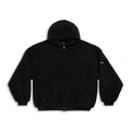 Balenciaga Men's and Women's Fall/Winter Solid Color Hooded Pellet Fleece Zipper Long Sleeve Jacket #74895