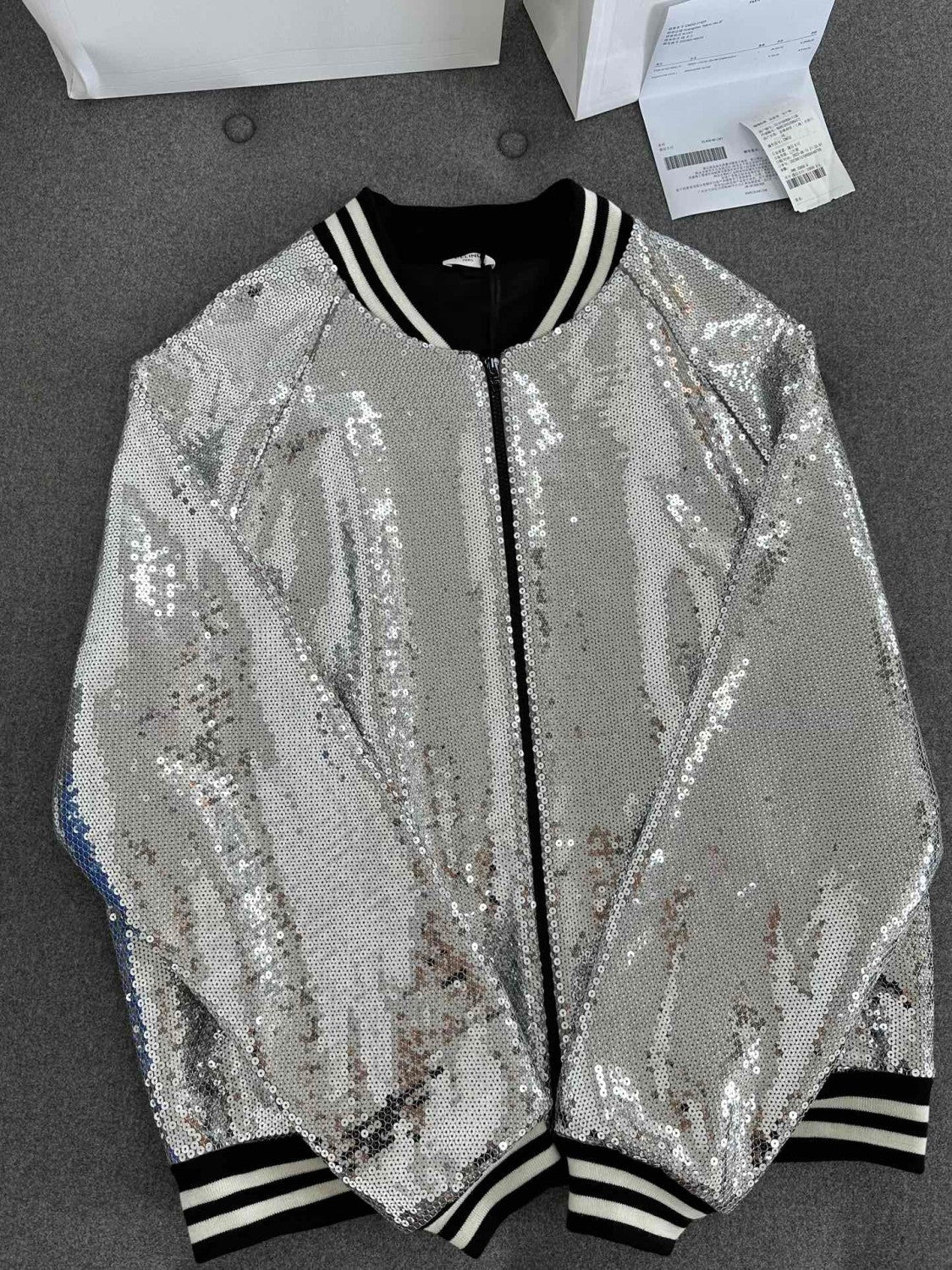 Celine Sequin Bomber Jacket #288699