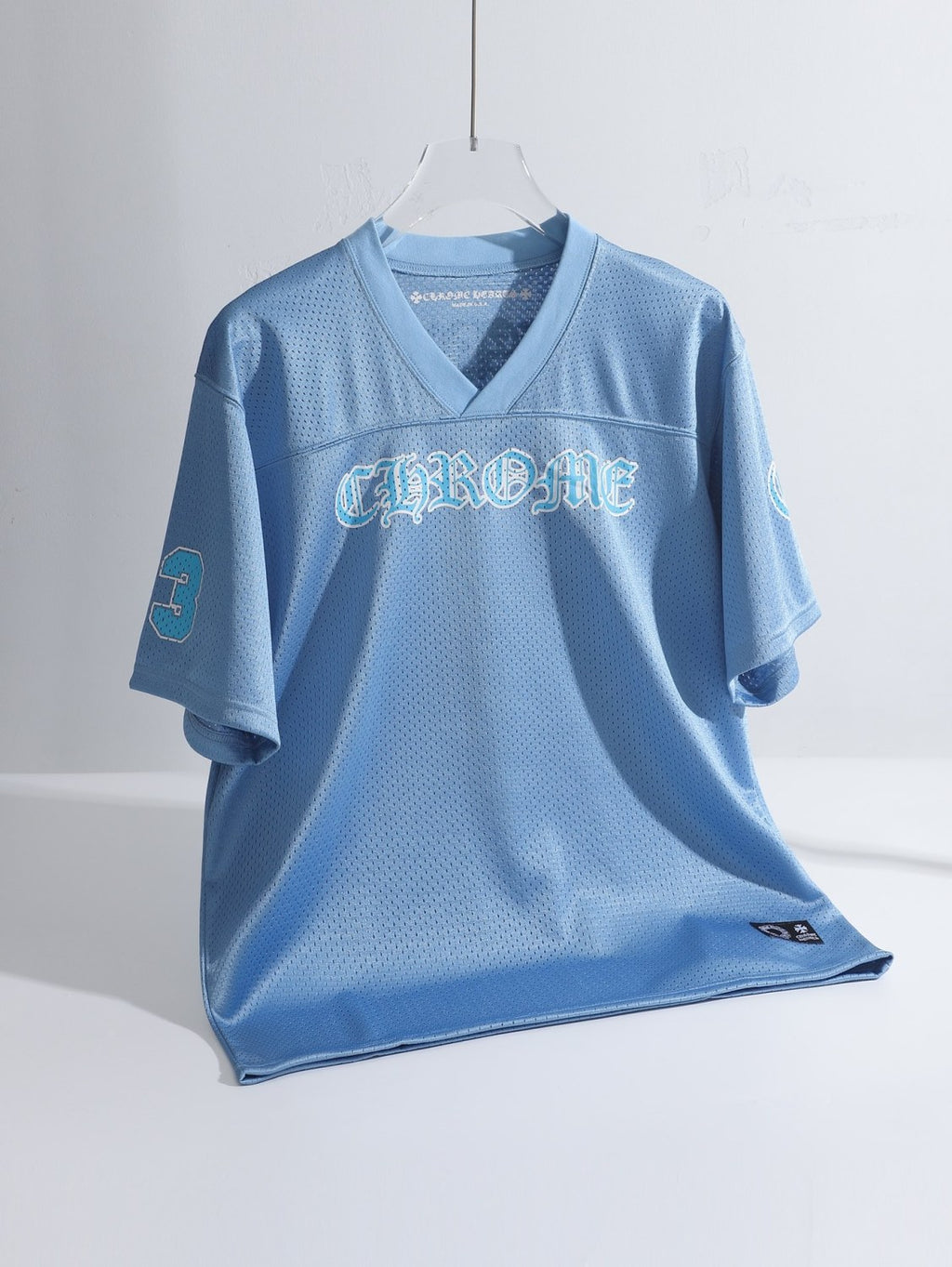 NlGO Chrome Hearts Men's Summeand Winter Blue Short Sleeve T-ShirtShorts Set Suit #72367