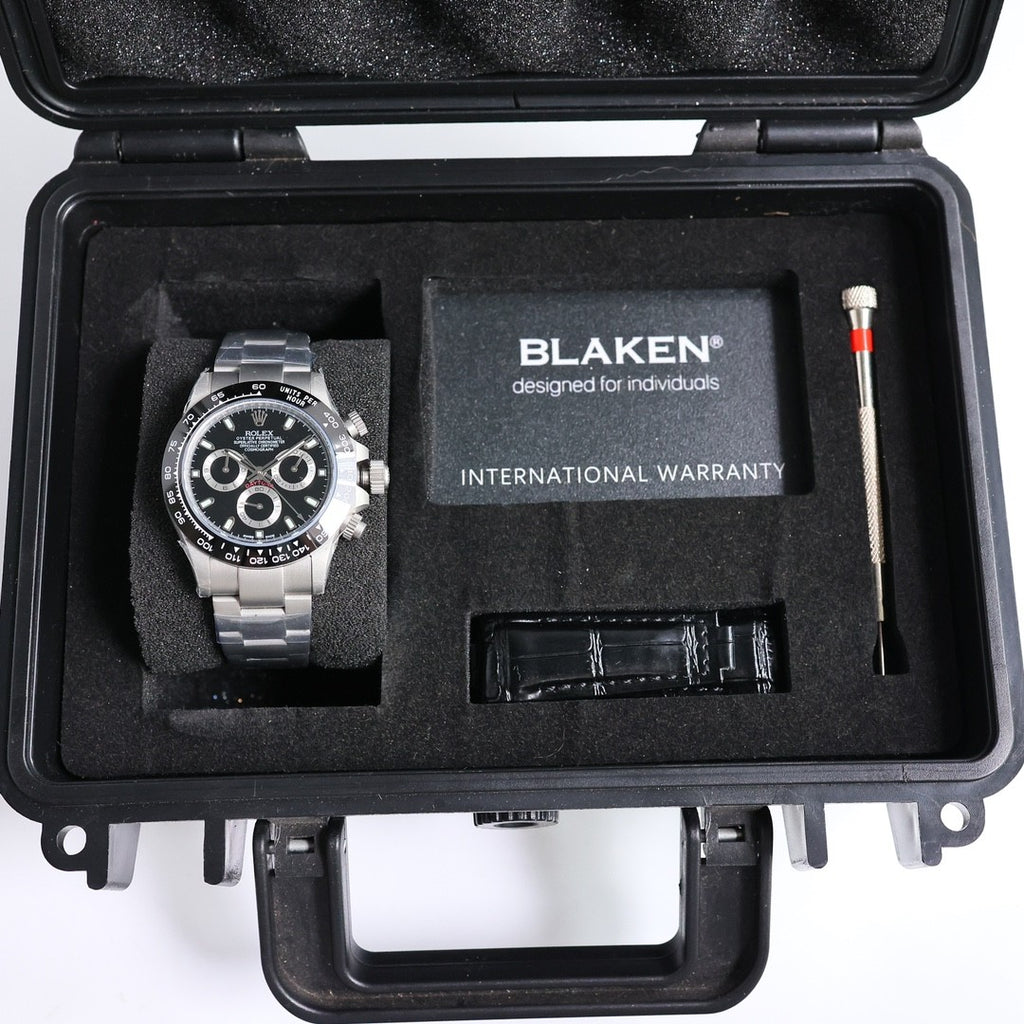 Rolex Mens Rolex Dinatone Case Strap 904L Steel Mechanical Watch Black Dial Wristwatch ?#71588