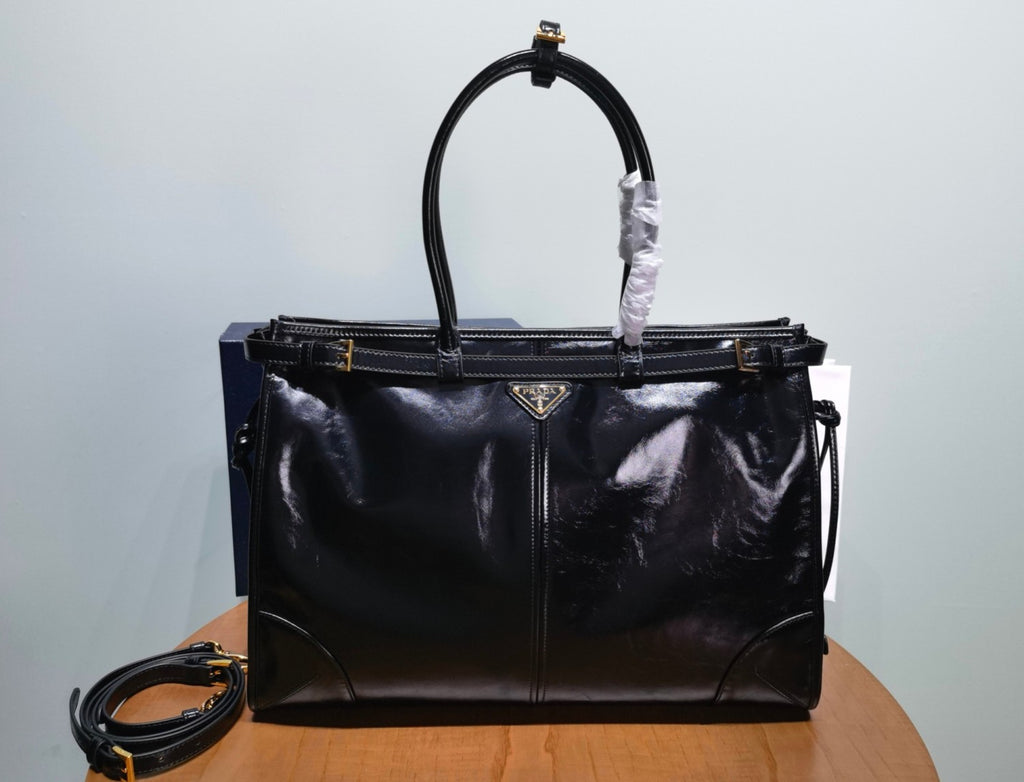 Prada Bonnie Soft Lux Women's Series Solid Color Oil-Waxed Leather Logo Handbag Casual Crossbody Bag Bags #77824