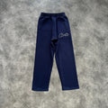 Corteiz Thick Stitch Straight Pants Navy Blue