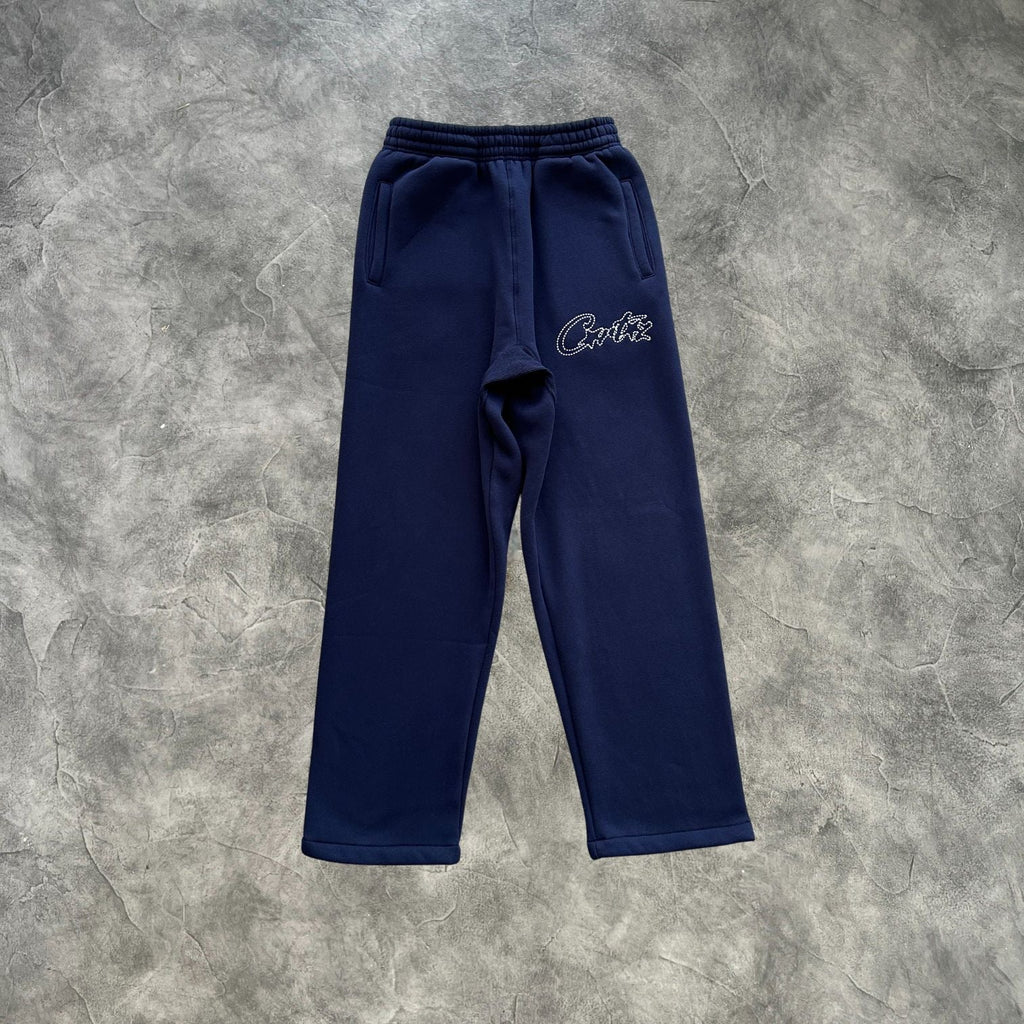 Corteiz Thick Stitch Zip-Up Tracksuit Navy Blue