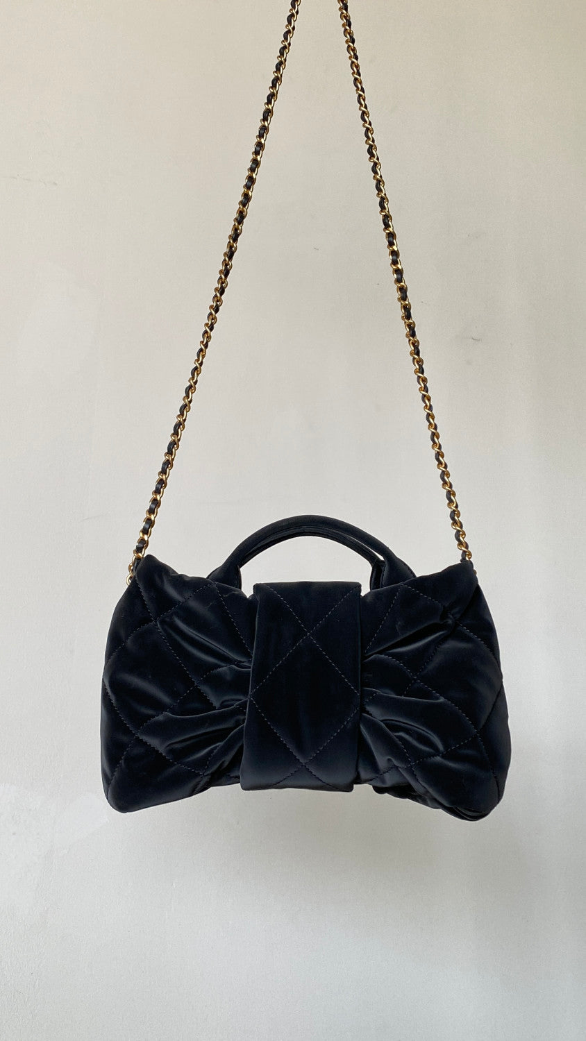 Chanel Minitasche in Schleifenform Nylon Mit Samteffekt #333804