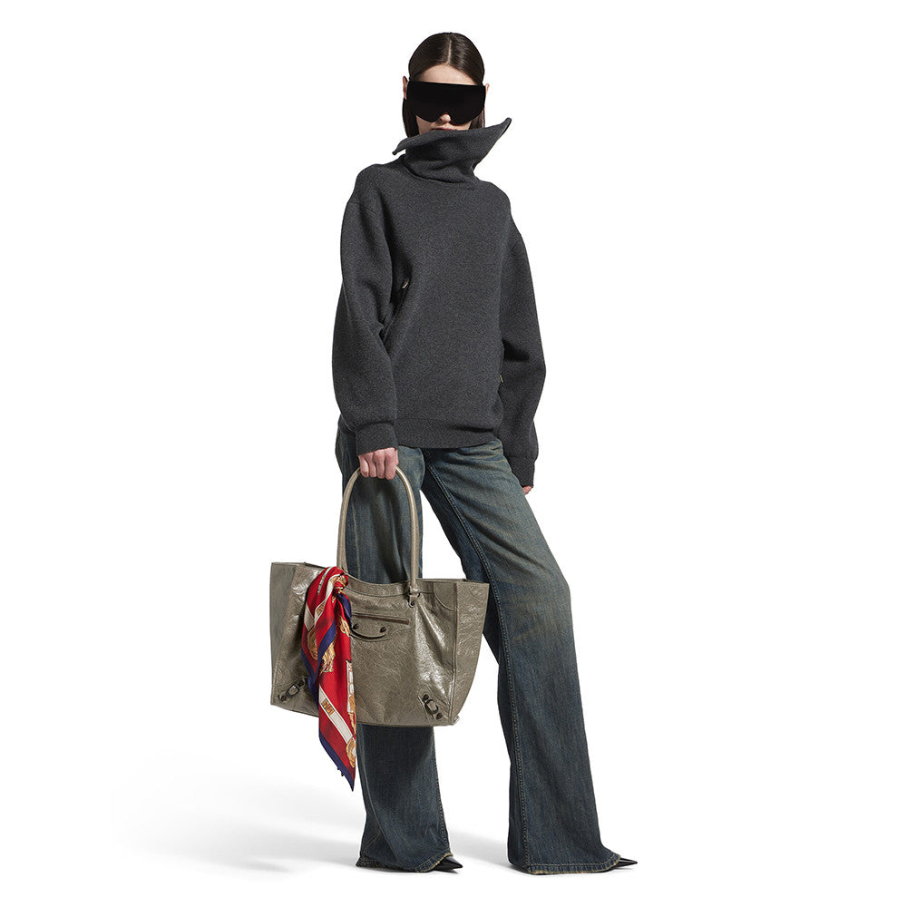 Balenciaga Women's Le City Tote Bag Medium in Black #336744
