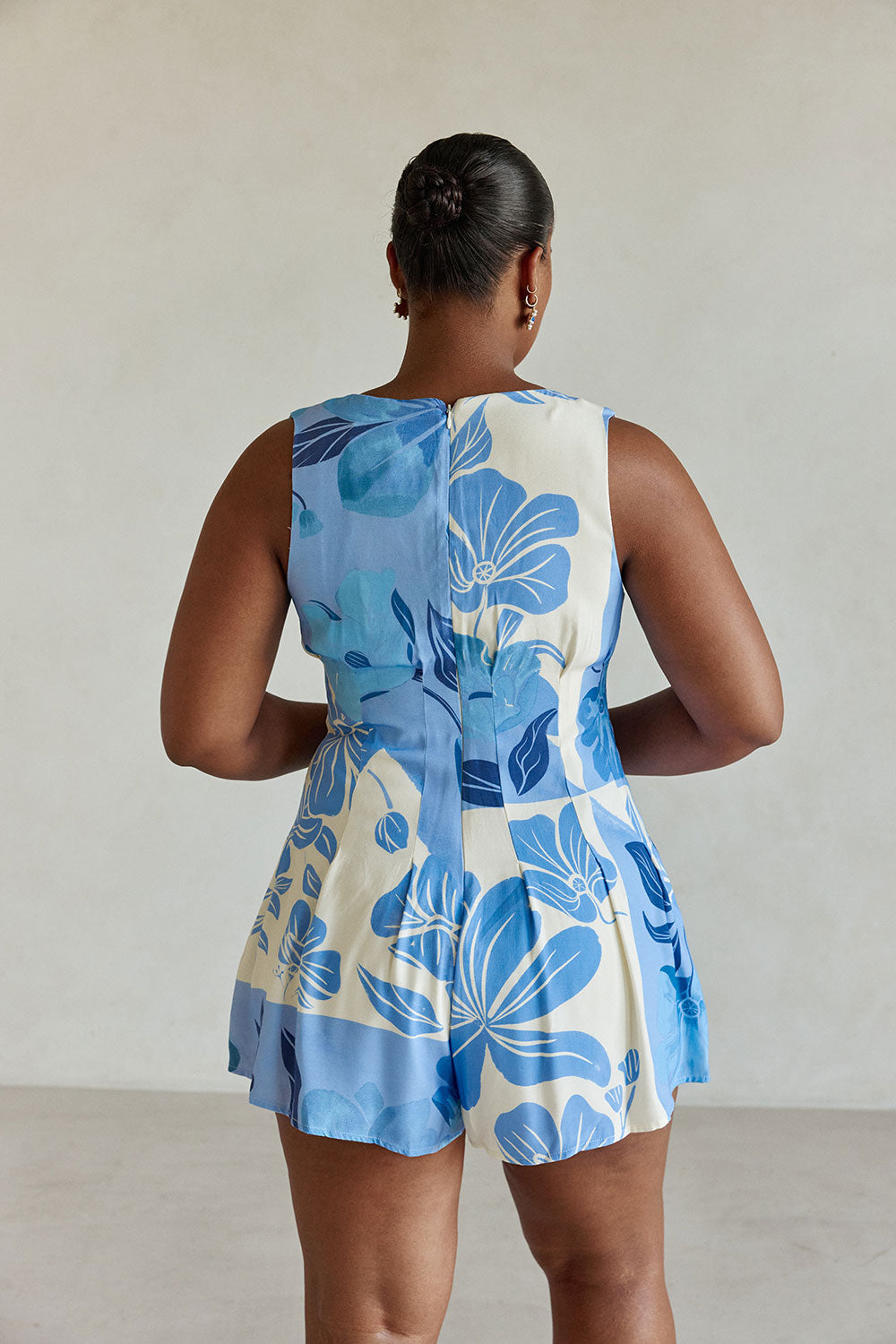 Jade Playsuit - Azure Bloom