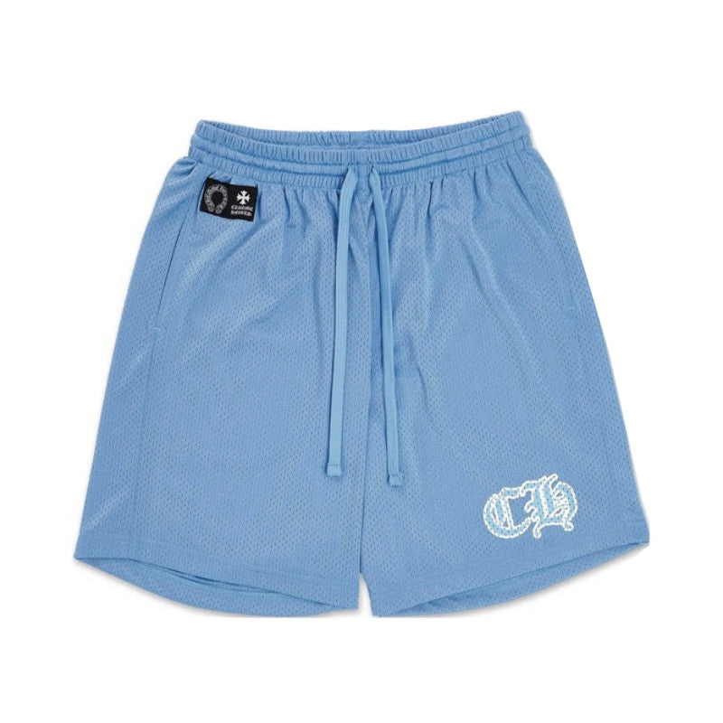 NlGO Chrome Hearts Men's Summeand Winter Blue Short Sleeve T-ShirtShorts Set Suit #72367