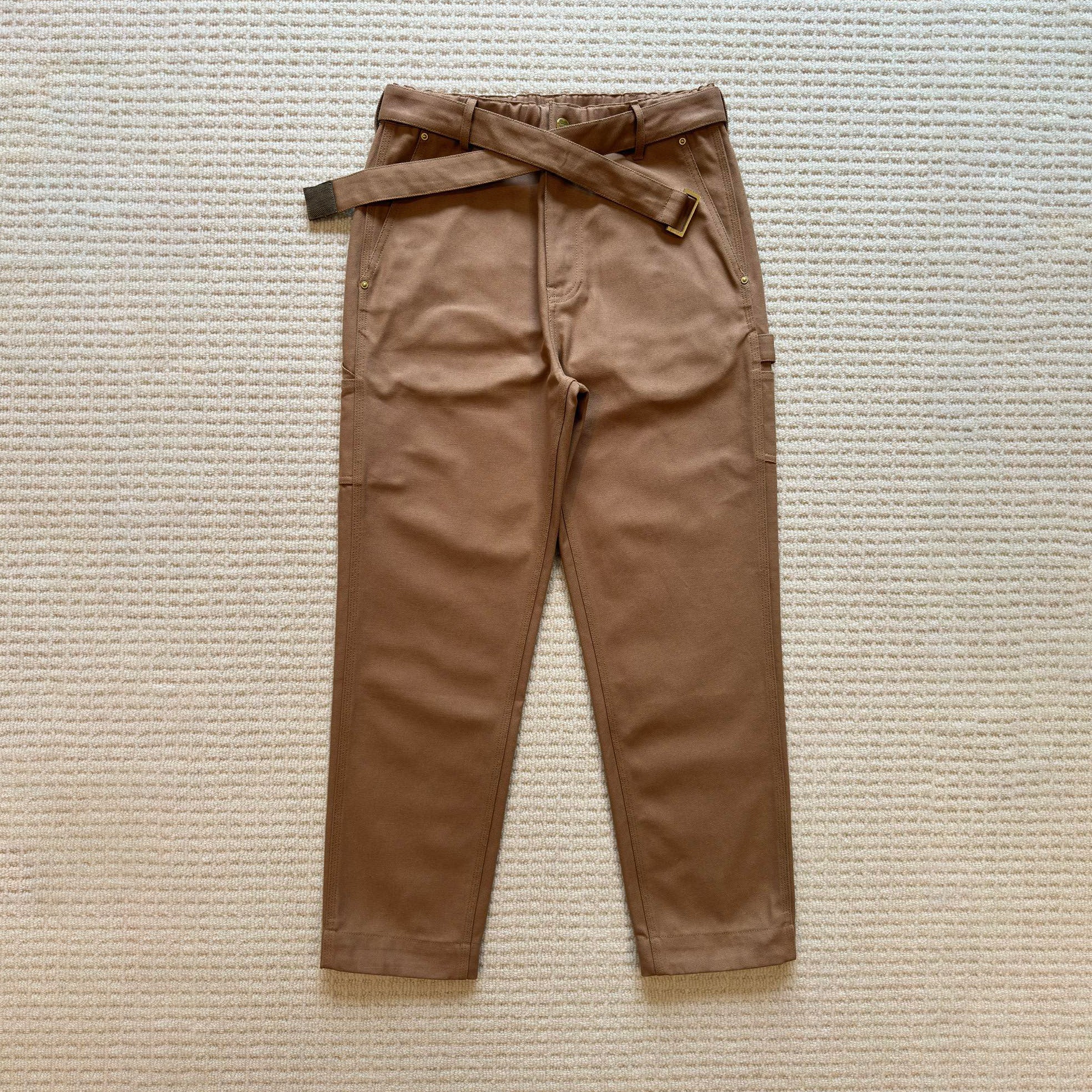 Carhartt WIP x Sacai  Men's Spring/Fall Fashion Casual Solid Color Relaxed Straight Leg Pants Work Pants #78683