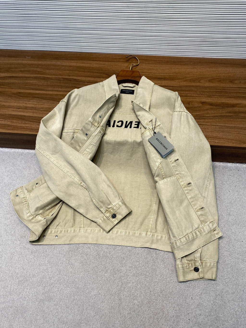 Balenciaga Embroidered Denim Jacket #333927