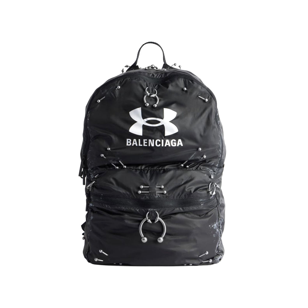 Balenciaga X Under Armour Men's Solid Colour Zipper Closure Nylon Fabric Silver Hardware Backpack Bag Bags #77558