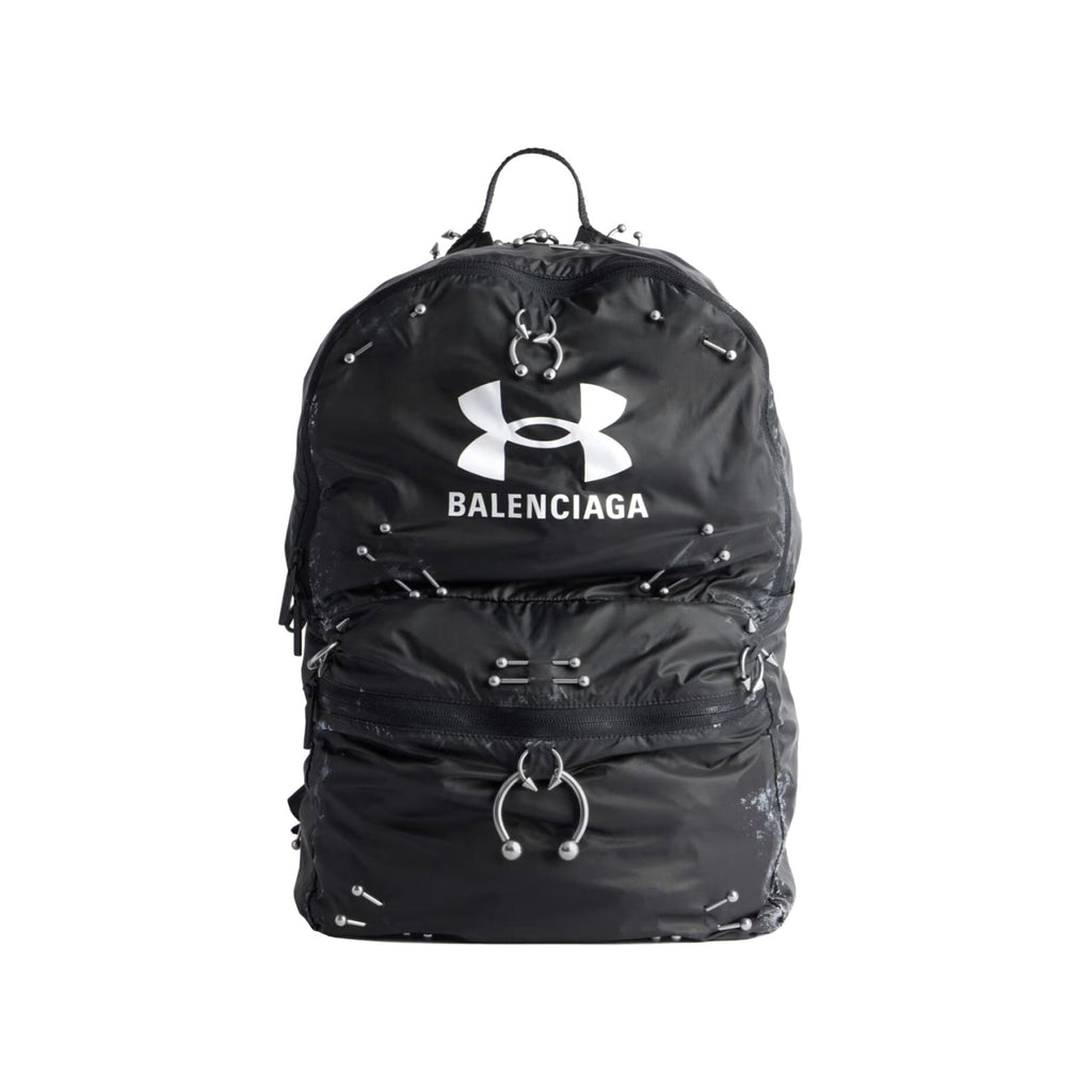 Balenciaga X Under Armour Men's Solid Colour Zipper Closure Nylon Fabric Silver Hardware Backpack Bag Bags #77558