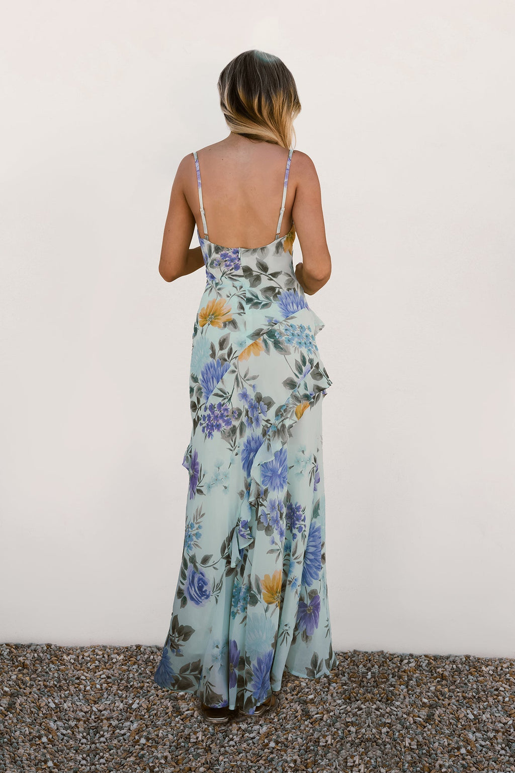 Petals Unfold Maxi Dress Print