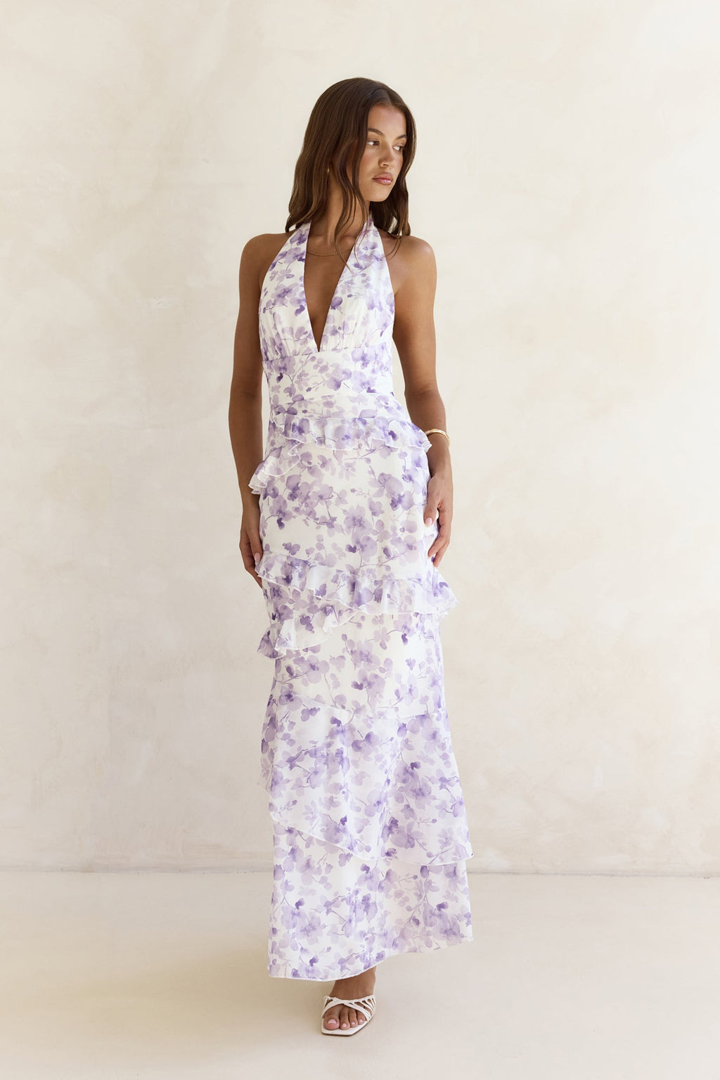 Need For Love Halter Maxi Dress Purple