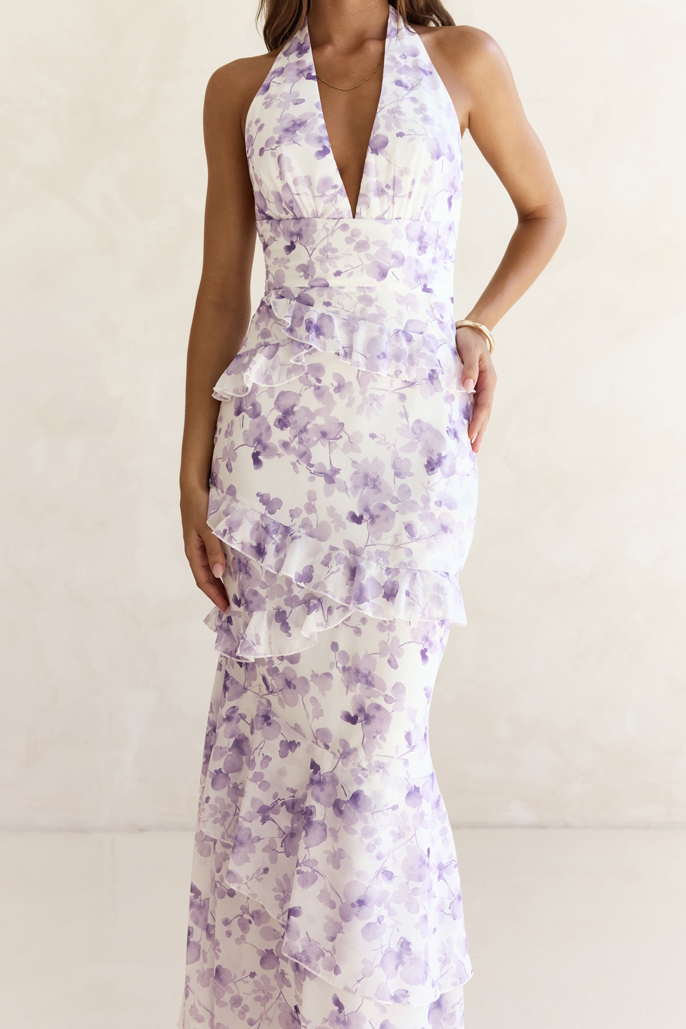 Need For Love Halter Maxi Dress Purple