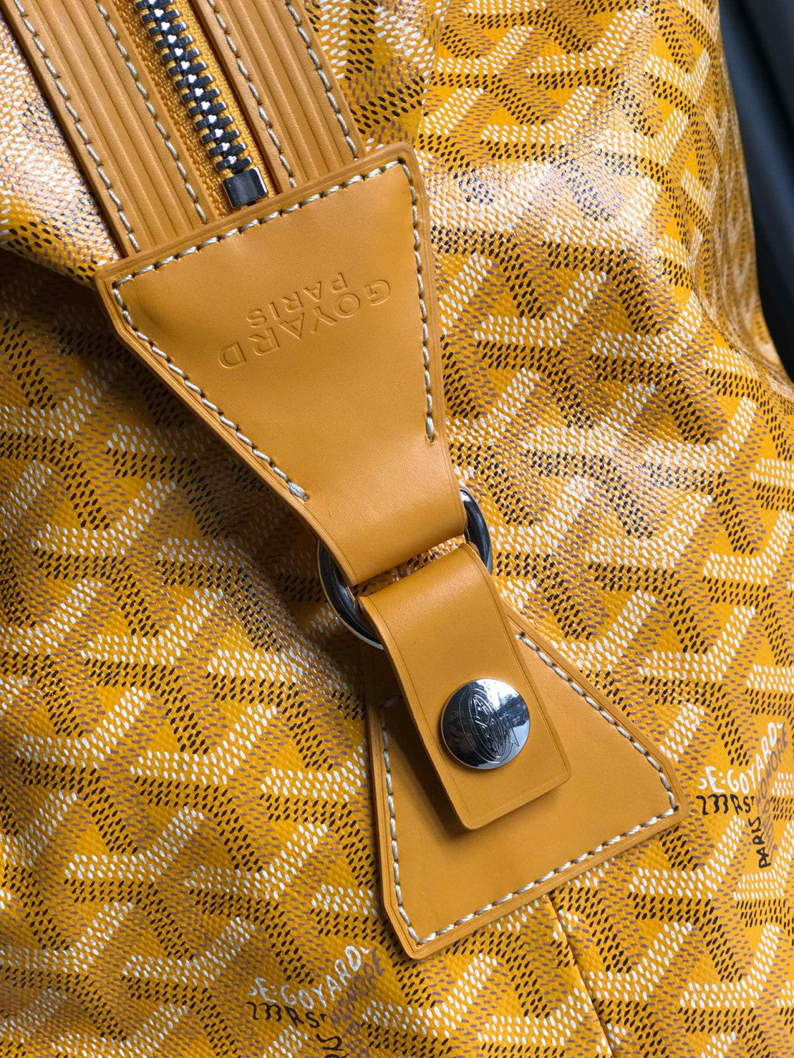 GOYARD Bowling45 Men's And Women's Fashion Classic All-over Print Zipper Closure Canvas Leather Oversized Travel Bag Bags BOWLIN045TY33CL33P #78364