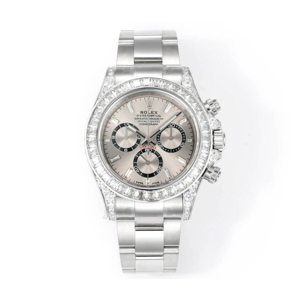 Rolex Men's Automatic Mechanical Movement 100 Meter Water Resistant Dial Watch with Diamonds #75863