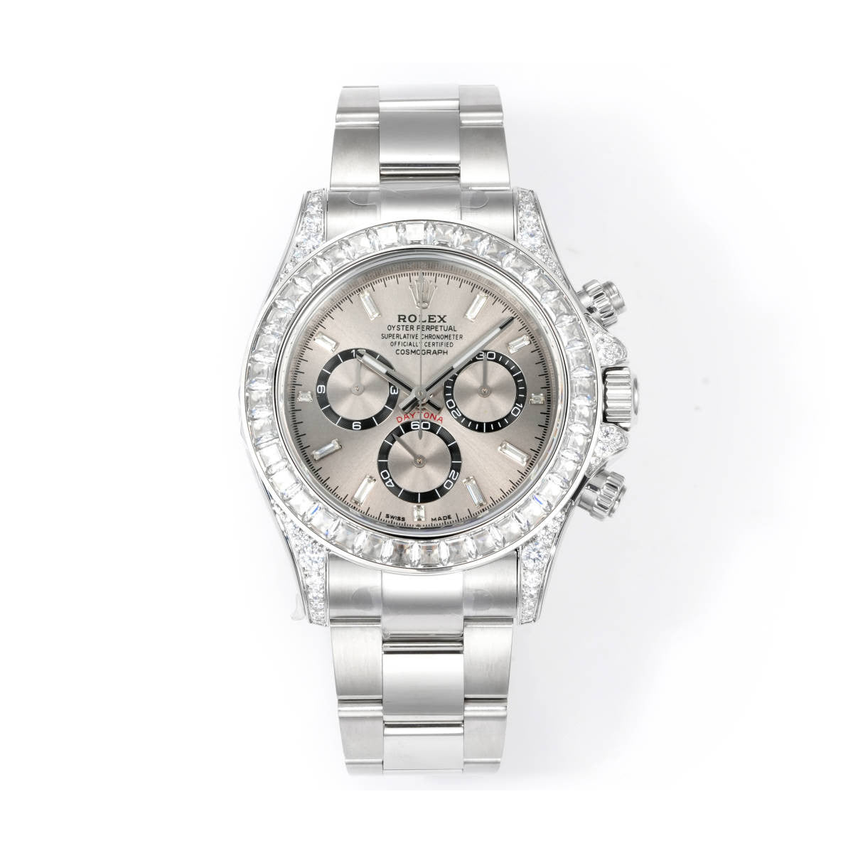 Rolex Men's Automatic Mechanical Movement 100 Meter Water Resistant Dial Watch with Diamonds #75863