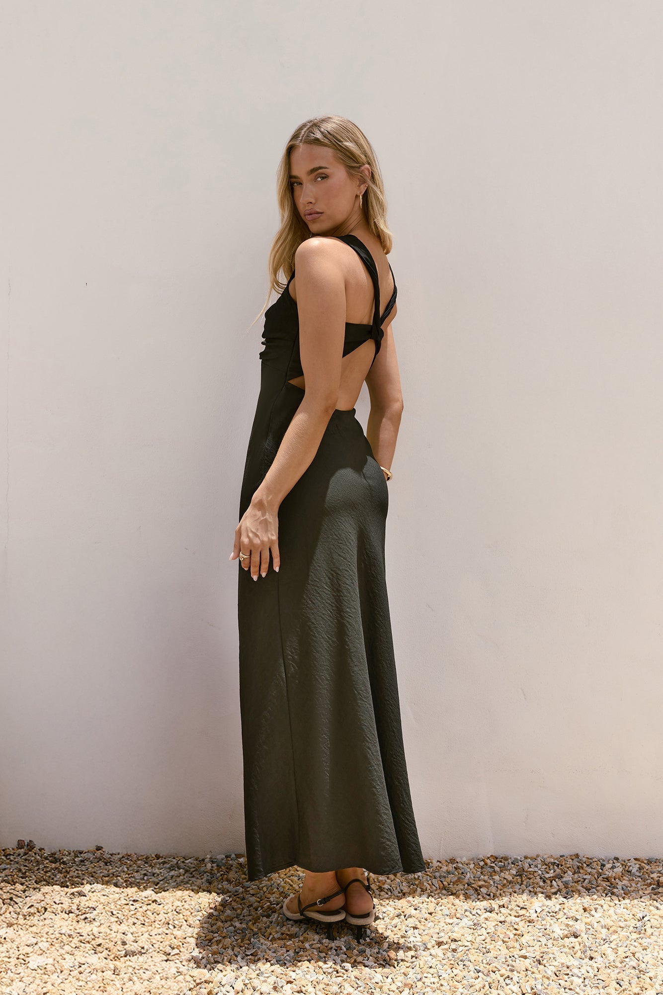 Dancing Till Dark Maxi Dress Black