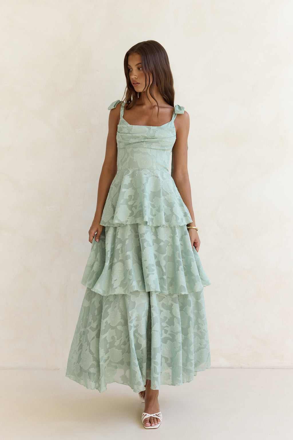 Meadow Of Dreams Maxi Dress Sage