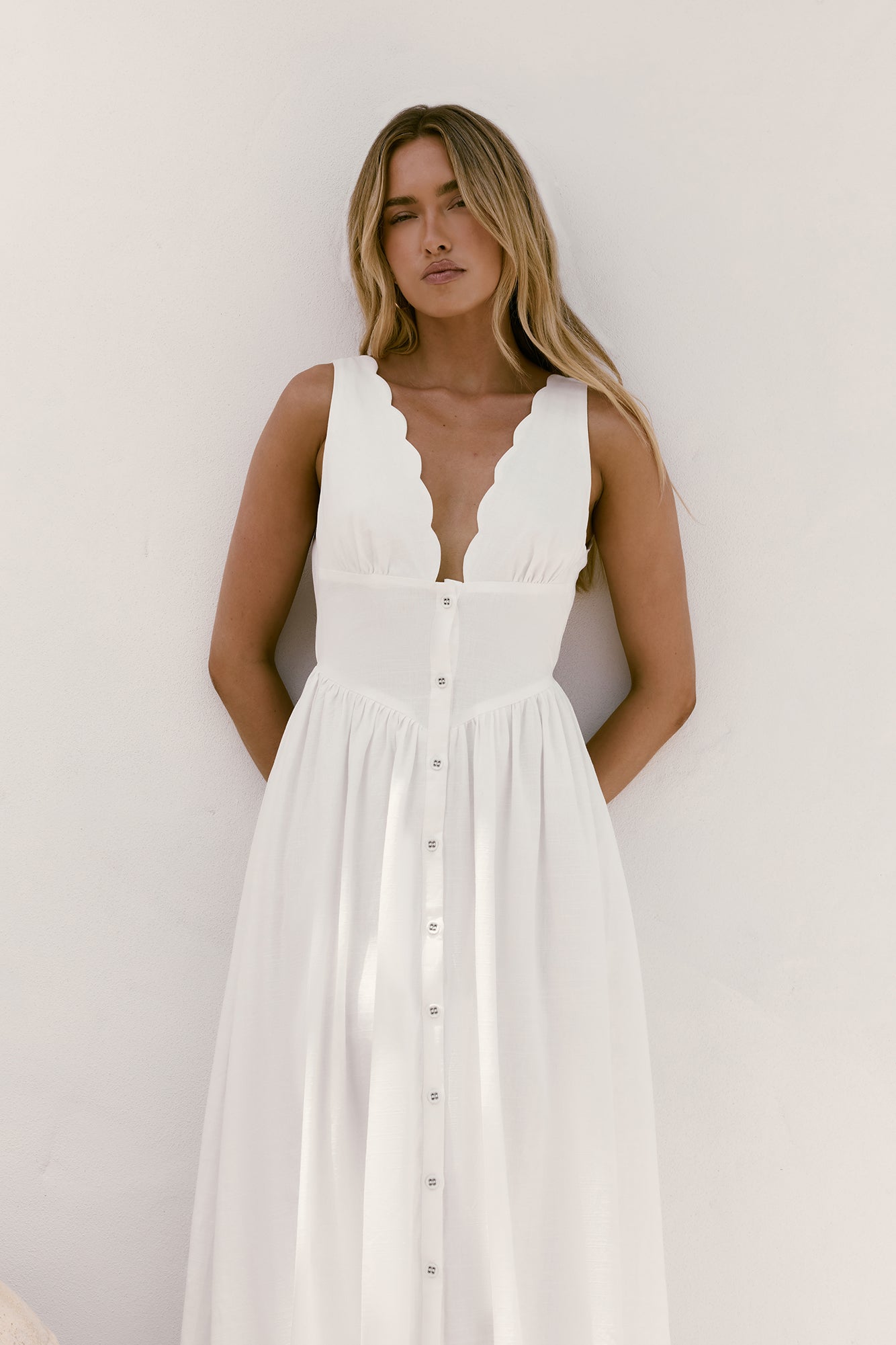 Chasing Daylight Maxi Dress White