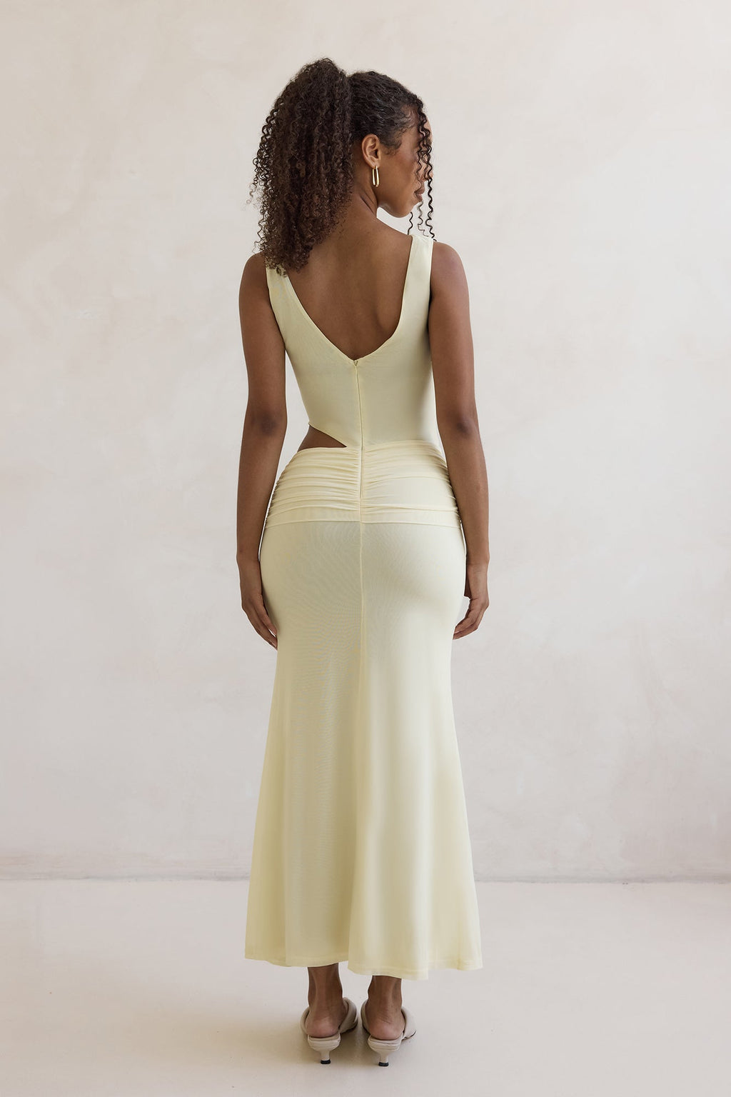 Over And Over Mesh Maxi Dress Yellow