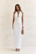 Chic By Day Halter Maxi Dress White