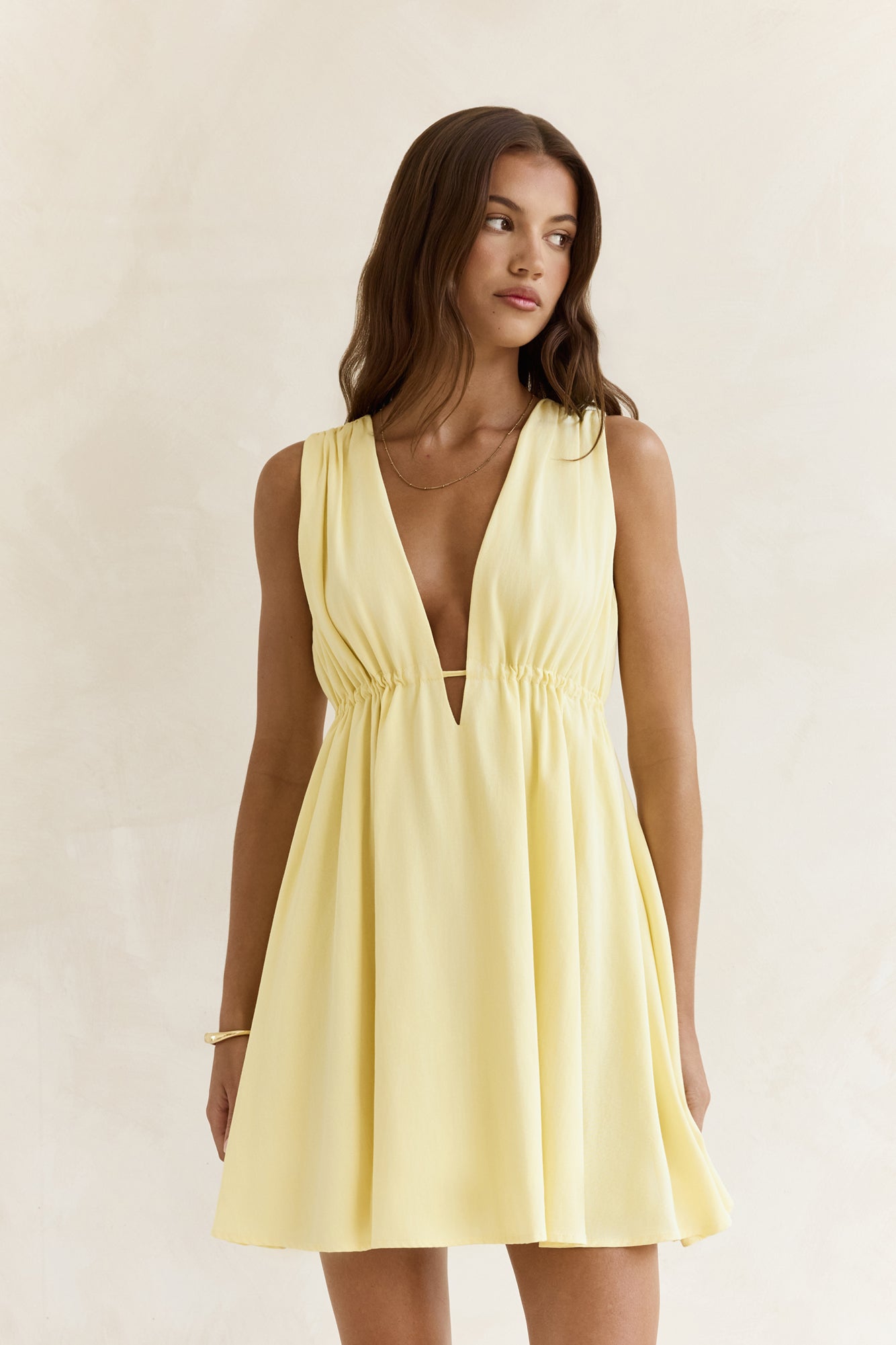 Spritz Of The Sun Mini Dress Yellow