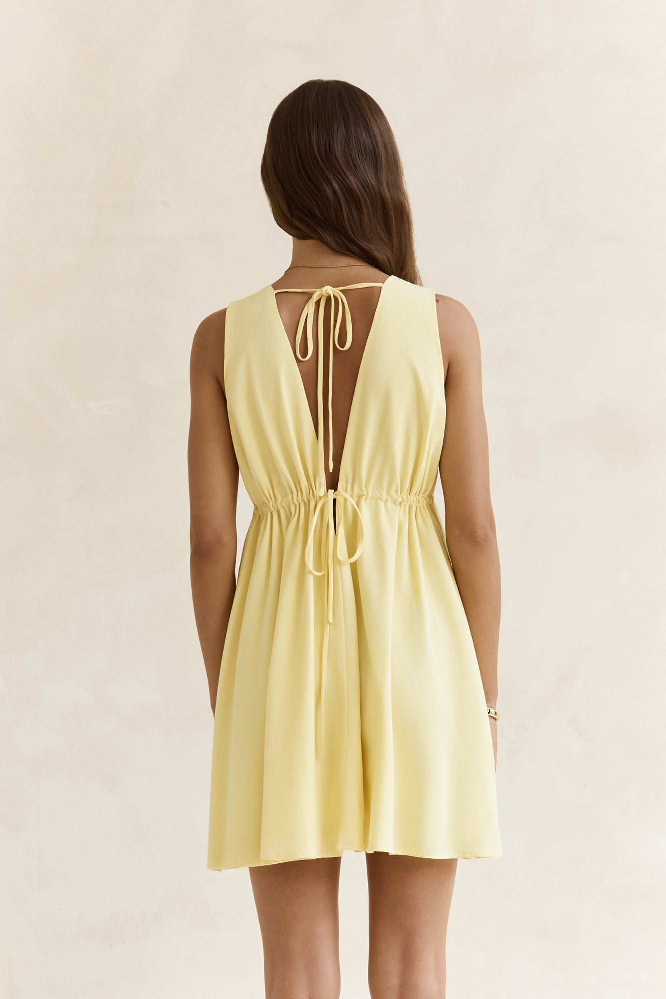 Spritz Of The Sun Mini Dress Yellow