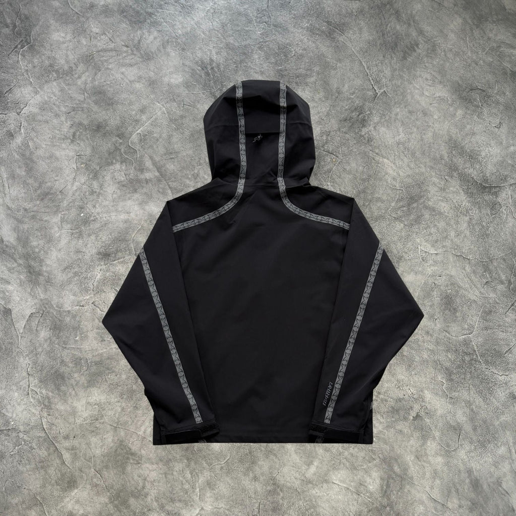 Mertra Fluorescent Striped Jacket Black