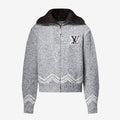 Louis Vuitton Men's & Women's Fall/Winter Fashion Casual Zipper Collar Knit Waist-cinched Sweater Jacket #78668