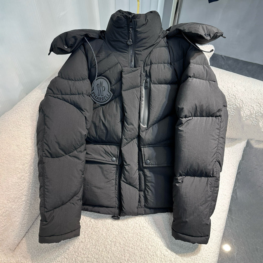 Moncler Men's And Women's Winter Removable Hat Short Puffer Down Jacket #97481