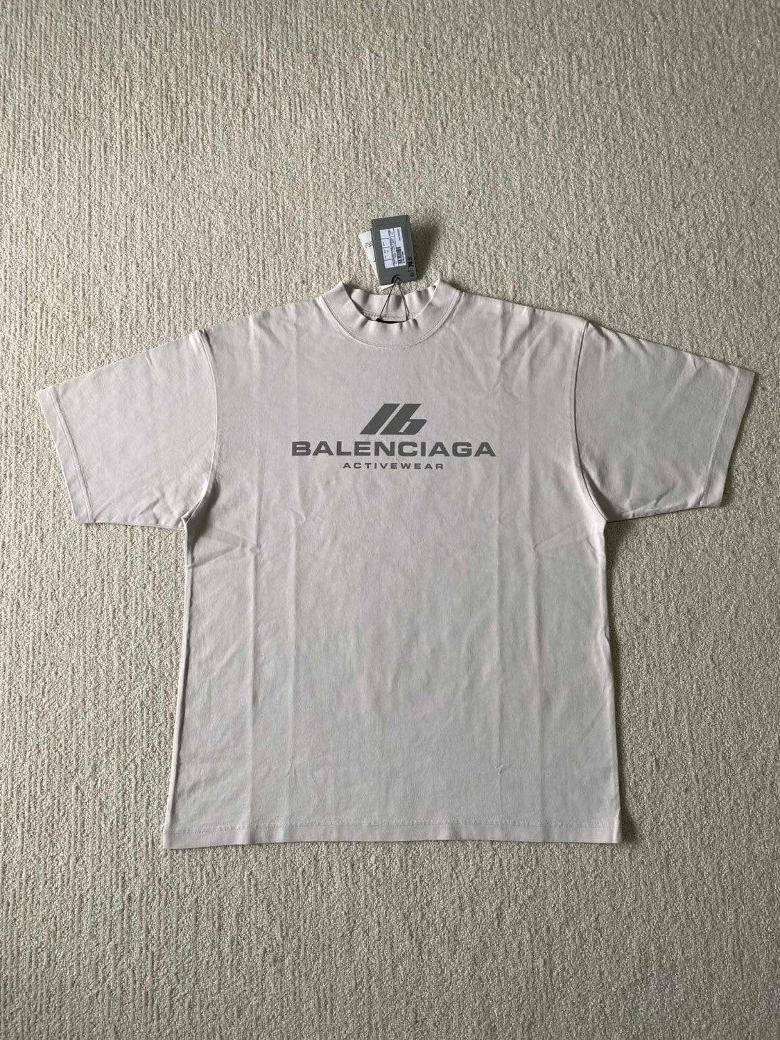 Balenciaga Men's and Women's Summer Solid Color Letter Printed Round Neck Cotton Short Sleeve T-Shirt #99688