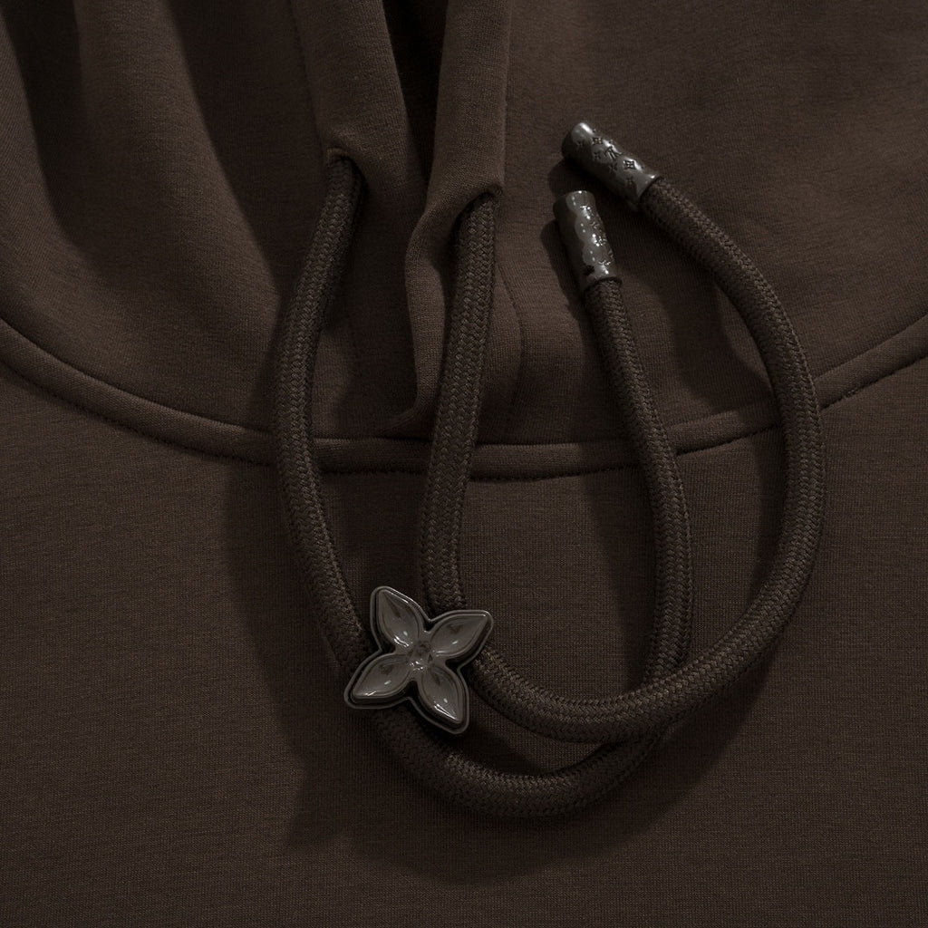 Louis Vuitton Monogram Flower Stopper Cotton Hoodie Drawstring Hooded Sweatshirt Pullover #96251