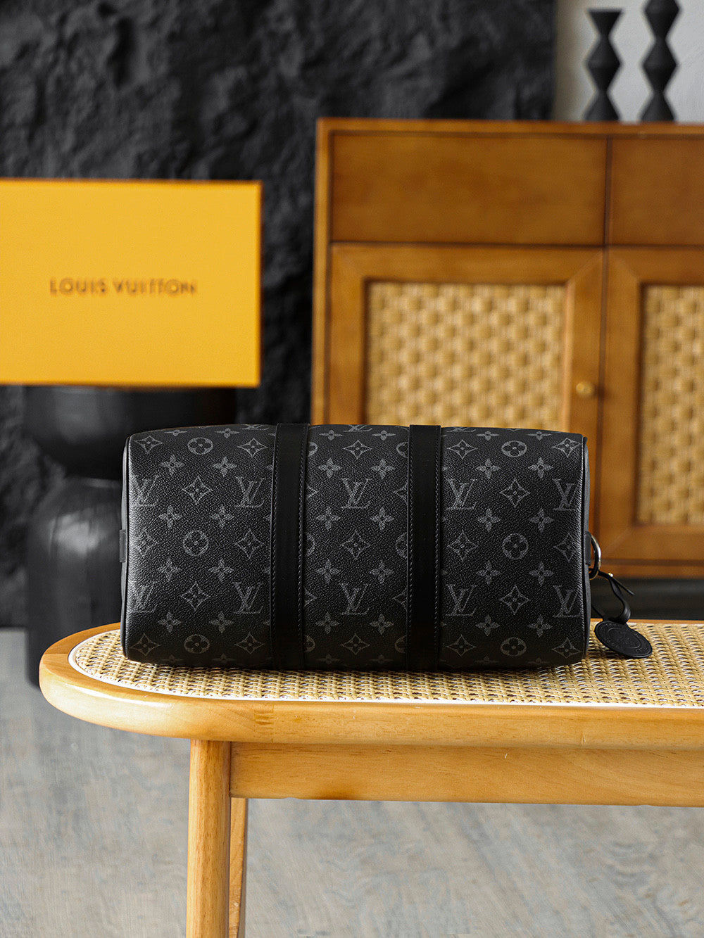 Louis Vuitton Keepall Bandoulière 35 Monogram Eclips M46655 #333846