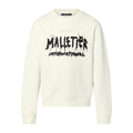 Louis Vuitton Men Women Spring Autumn Letter Printed Round Neck Long Sleeve White Sweatshirt Pullover #97889