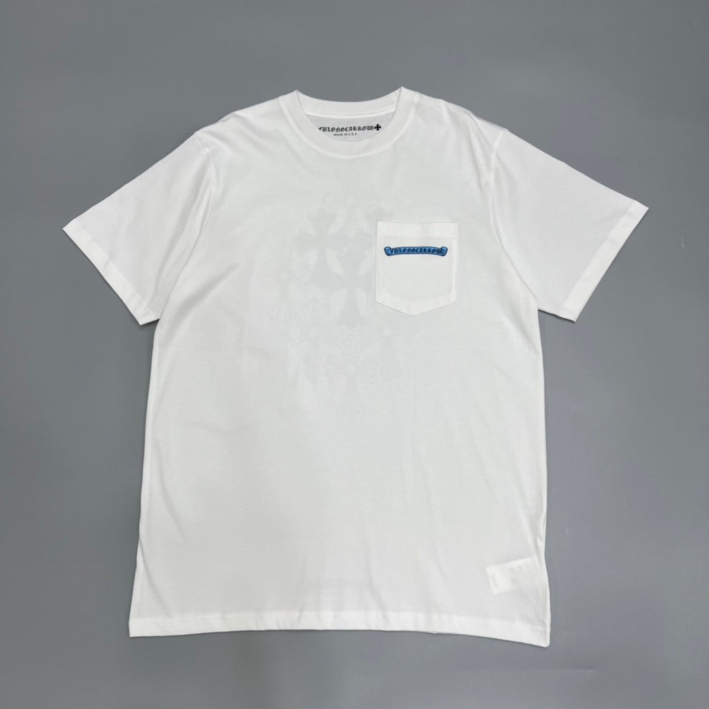Chrome Hearts Men's and Women's Summer Neckline Sanskrit Letter Round Neck Cotton Short Sleeve T-shirt #72261