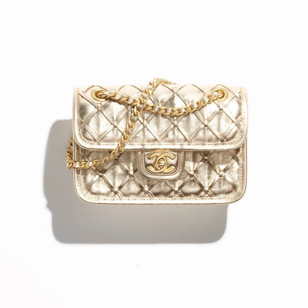 Chanel Metallic Braid Mini Shoulder Bag #317579