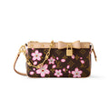 Louis Vuitton LV x TM POCHETTE ACCESSOIRES Women's Detachable Chain Letter Print Coated Canvas Quilted Leather Shoulder Handbag Bag Bags #76639