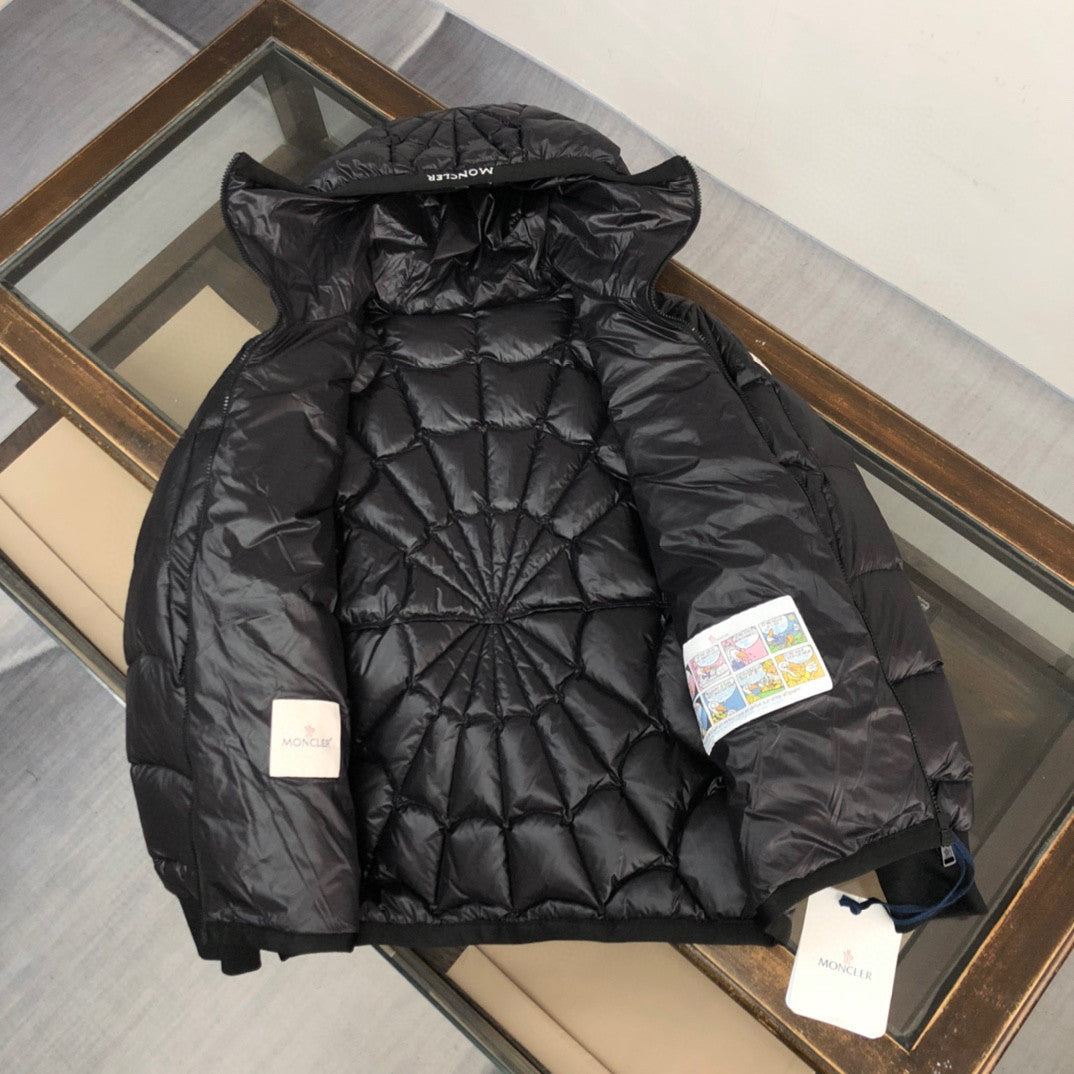 Moncler Black Hooded Long Sleeved Down Jacket #21941