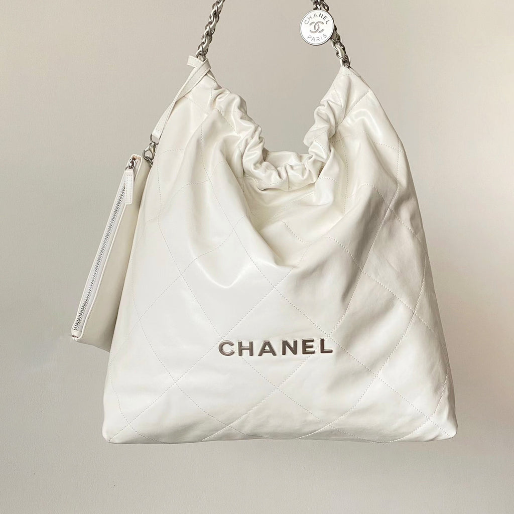 Chanel Small Bags 30 X 30 X 8 X 37 CM Collection Link Women's Classic Gold And Silver Buckle Luxury Chain Tote Bag Bags Metallic-colored Leather Tends To Fade Easily #193551